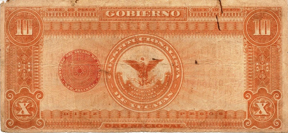 mexická bankovka